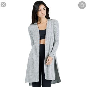 Joah Brown Luna cardigan in Salt/pepper Hacci